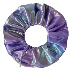Colorful Shiny Laser Hair Scrunchies with Zipper Design (Huan Zi)
