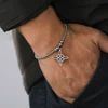 96653-25dafc.jpg Dawapara – Bracelet à breloques avec nœud de sorcière pour femmes, amulette de Protection des nœuds celtiques, chaîne de perles en acier inoxydable, bijoux Wiccan de sorcellerie