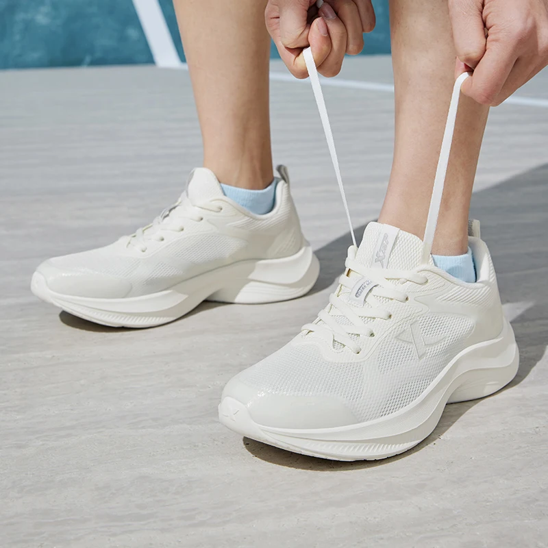 Xtep Running Shoes For Women Summer Elasticity Sole Sports Shoes Chic Mixed Color Lightweight Soft Sneakers 876218110018