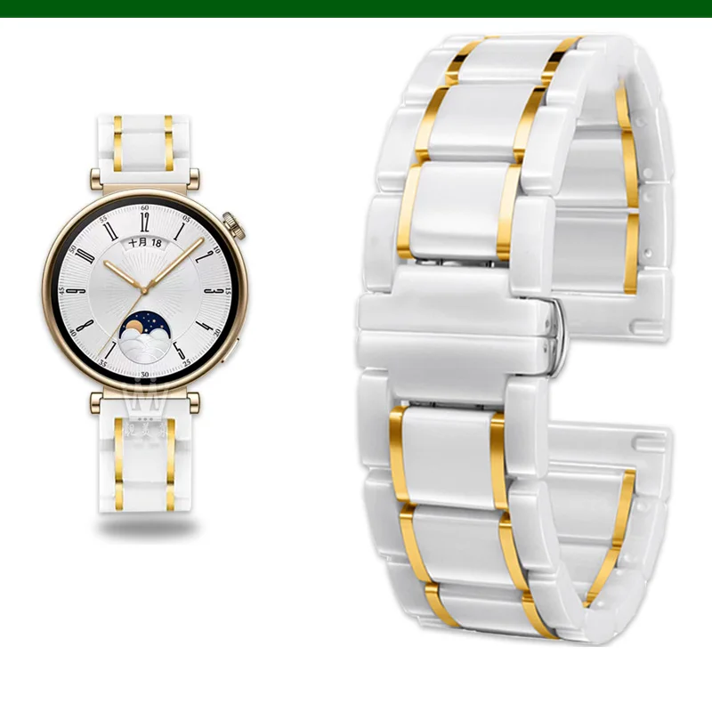 Premium Steel-Ceramic Smartwatch Strap - Adjustable Band