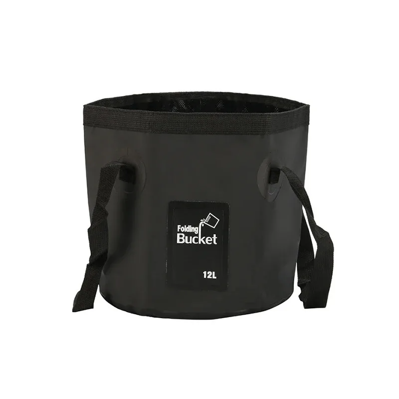 Folding bucket bowl sink washing bag car wash bucket portable outdoor travel foldable water multifunction 12L