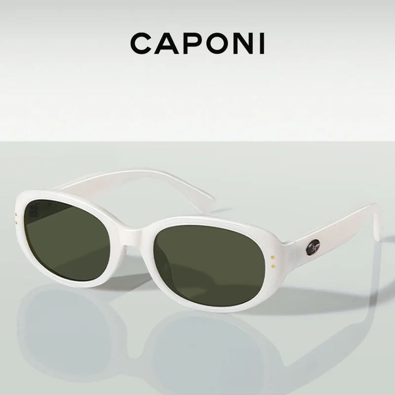 

CAPONI Brand Design Sunglasses 2024 New For Women Polarized Long-Oval TR-90 Frame Fashion Trend Sun Glasses UV400 Shades CP23041