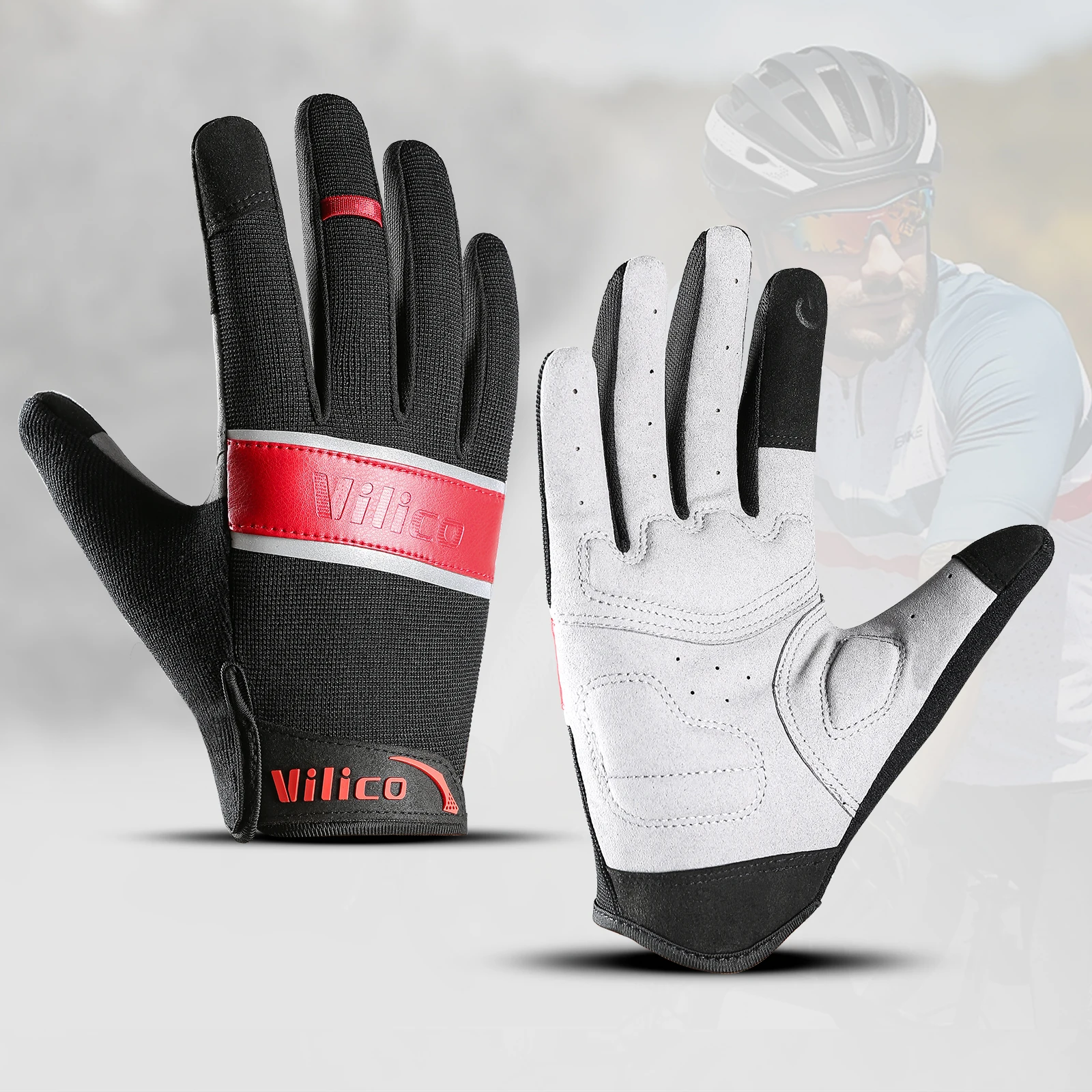 

Kyncilor Professional Outdoor Cycling Fitness Running Comfortable Breathable Anti slip Wear-resistant and Shock-absorbing Gloves