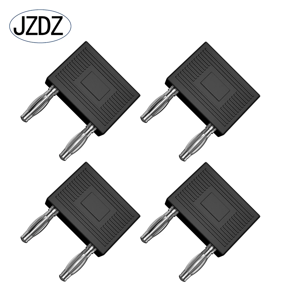 JZDZ 4PCS 4MM 바나나 플러그 단락 이중 어댑터 이중 행 하나의 여성은 두 개의 남성 간격 19MM J.20006을 나눕..