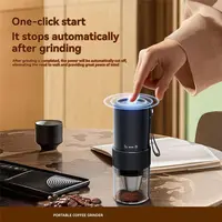 Moulin à café électrique rechargeable USB B59B, portable, réglable, démarrage à un bouton, pour usage domestique et extérieur, mixeur 5