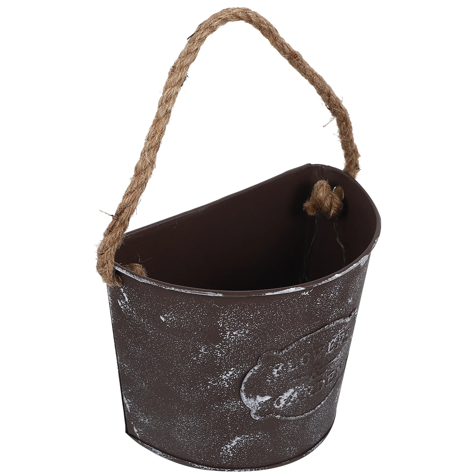 

2 Pcs Home Decoration Hanging Flowerpot Container House Decorations for Holder Wall Rope Planter