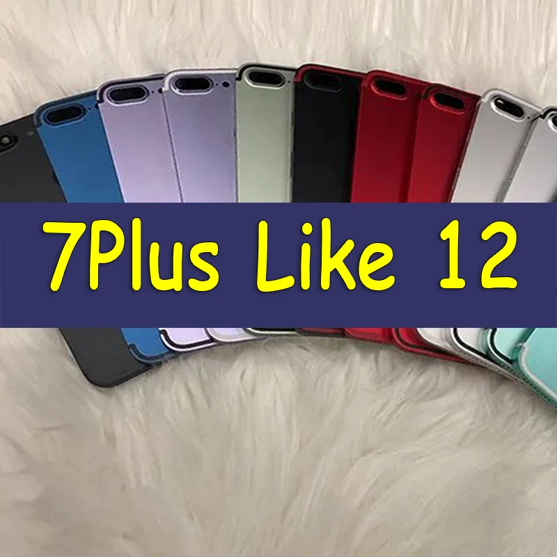 Unique Matte for iPhone 7Plus housing like 12 Square Chassis DIY Housing 7+ into Series with Flat Edges | Мобильные телефоны и