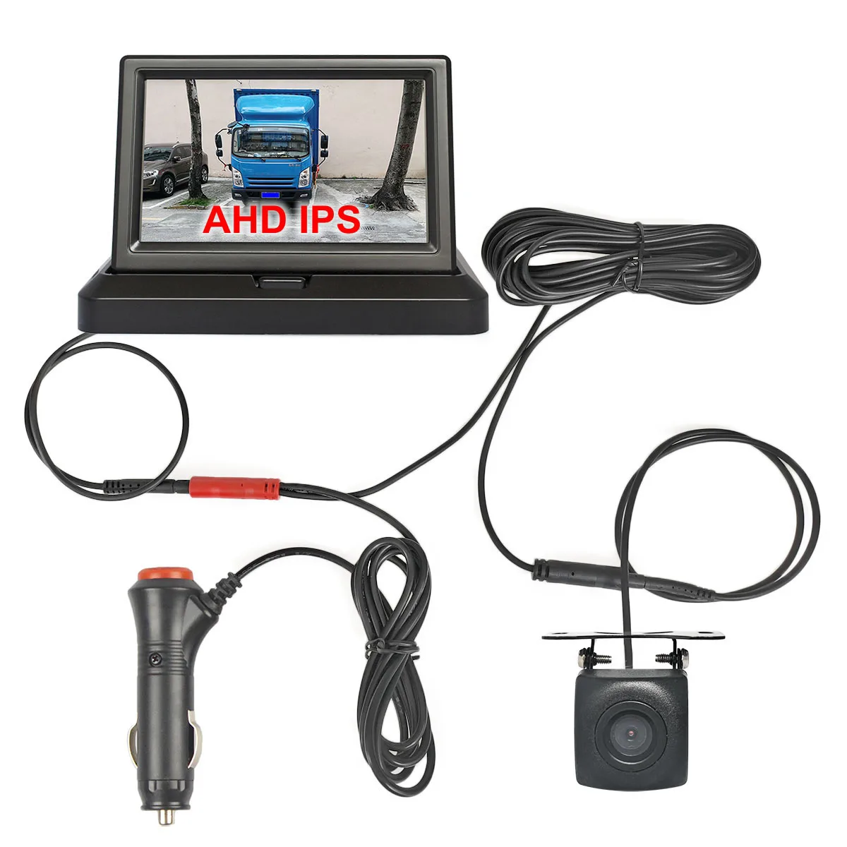 Diykit 1024X600 5 Pollici Ahd Ips Foldabel Car Monitor 1080 Starlight Night Vision Backup Car Camera Veicolo Reverse Car Charger