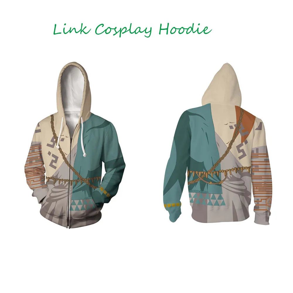 Zelda TOTK Link Realistic Hoodie