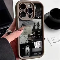 Daily Life Silhouette Silicone Phone Case For iPhone 13 Cases iPhone 15 14 12 11 Pro Max XS XR X 7 8 Plus Shockproof Back Cover 1