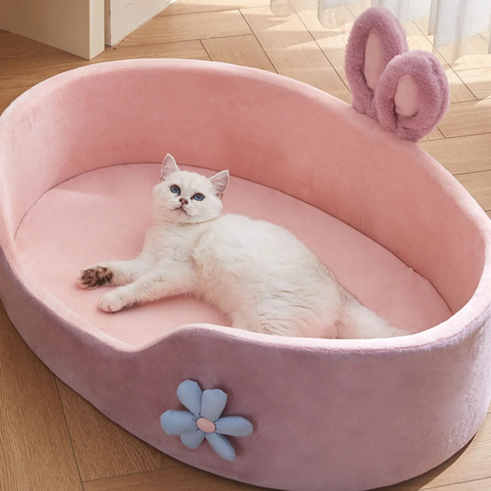 Soft Pet Bed Detachable Washable Dog Sleeping Very Soft Comfortable Warm Cat Mats Four Seasons Detachable Pet Beds Supplies S05d2518e7d224e509cf055e857aaff80B