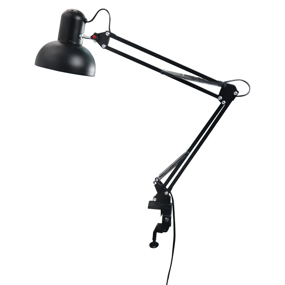 

Adjustable Desk Lamp E27 Bulb EU Plug LED Table Lamp for Office Decoration Lights Reading Study Besides Bedroom Living Room