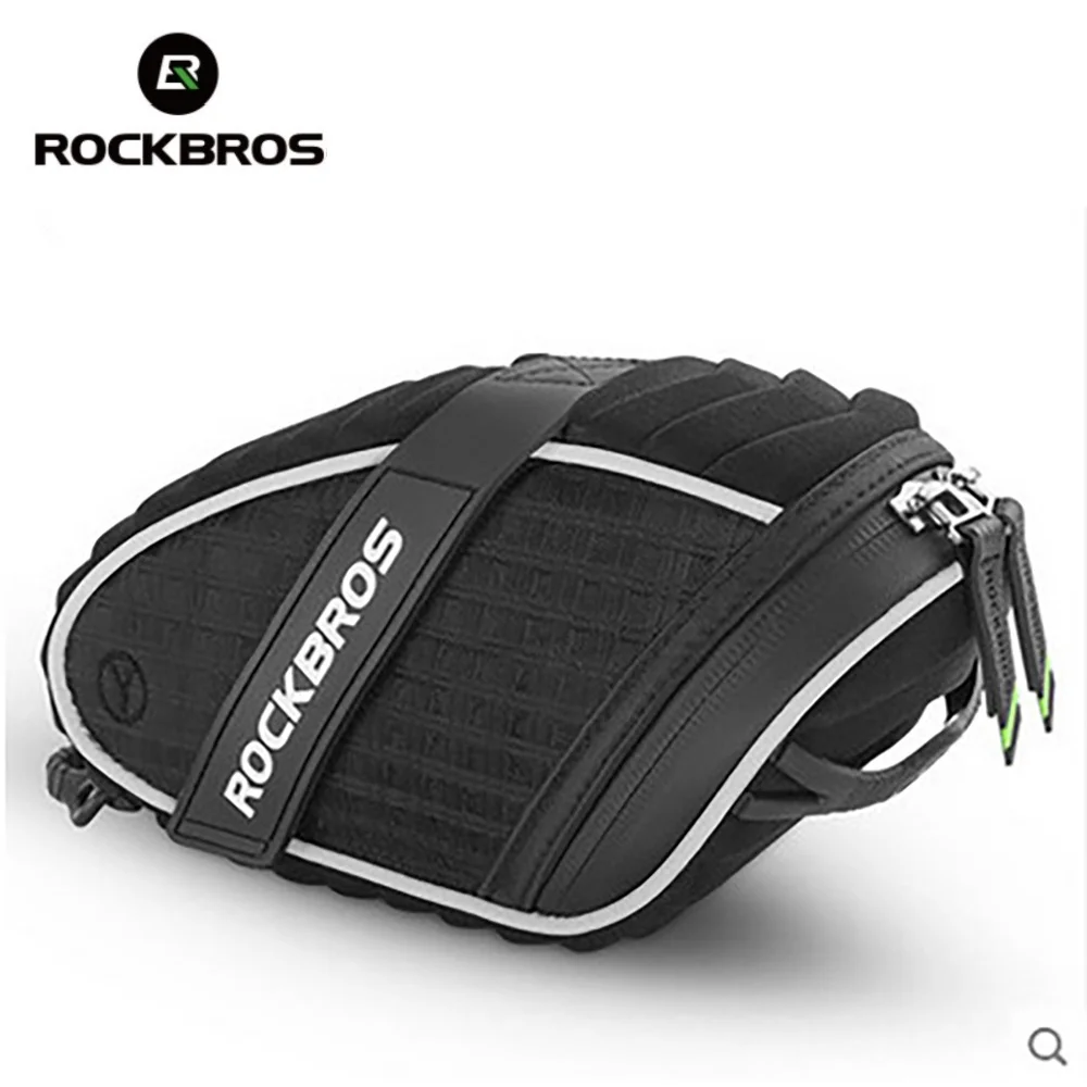 Bike Bag ROCKBROS 3D Shell Rainproof Saddle Bag Reflective Strip Bicycle Tail Shockproof Road Mountain Bike Accessories