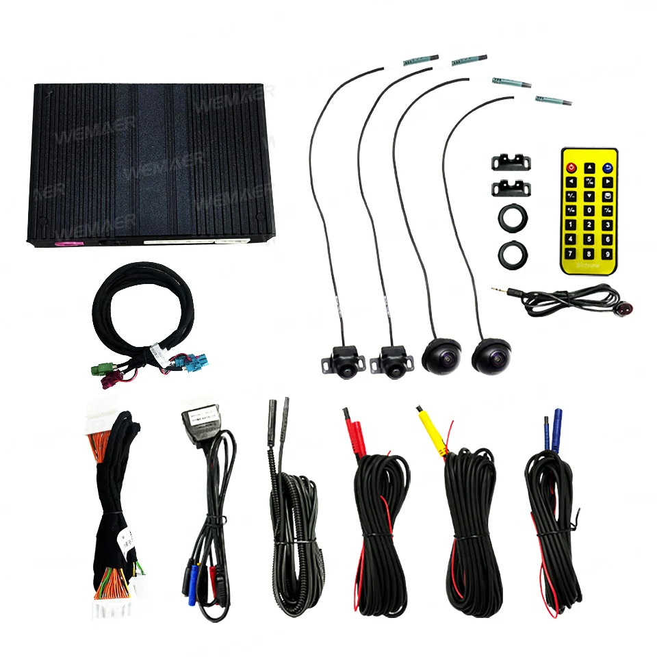 웨마어 1080P OEM 360도 카메라 시스템 (BYD 아토 1 차량용) 버드뷰 파노라마 뷰 3D 전후측 서라운드 주차 후방 카메라