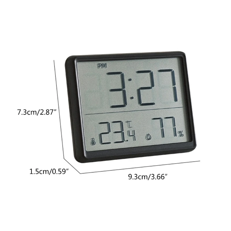 Wall Clock Digital Wall Clock Digital Display Clock Stylish Digital Wall Clock Date, Temperature Digital Display Suction
