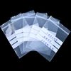 100pcs 10 wire Writing Packaging Remember Note Pouches Plastic Zip Lock Jewelry Bag Write On Seal Self Resealable polythene 2
