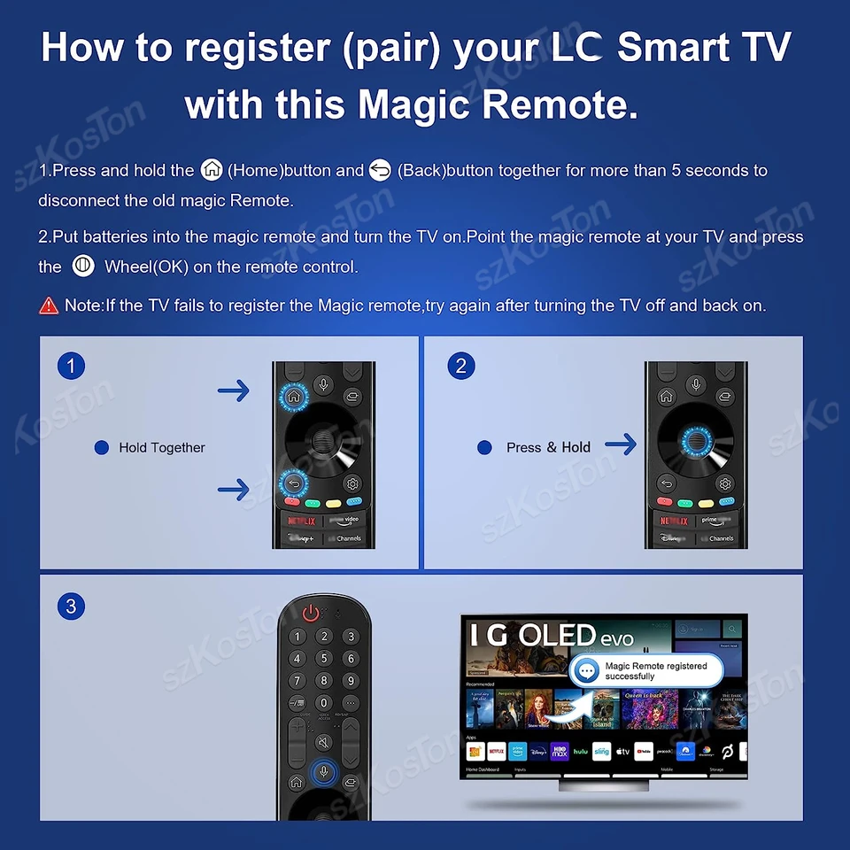 thumbnail image 2 of AN-MR21GC ANMR21GC Replace Magic Remote Control Fit For LG 2021 OLED TV G1 C1 A1 2021 QNED Mini-LED TV QNED99 QNED90 2021 NanoCell TV NANO99 NANO90 NANO85 NANO80 NANO75 Series 2021 2 of 13