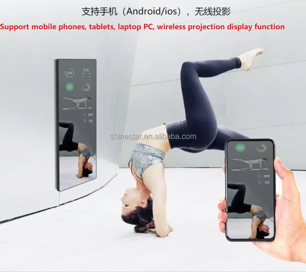 32 43 55 Inch Interactive Touch Screen Digital Exercise Mirror