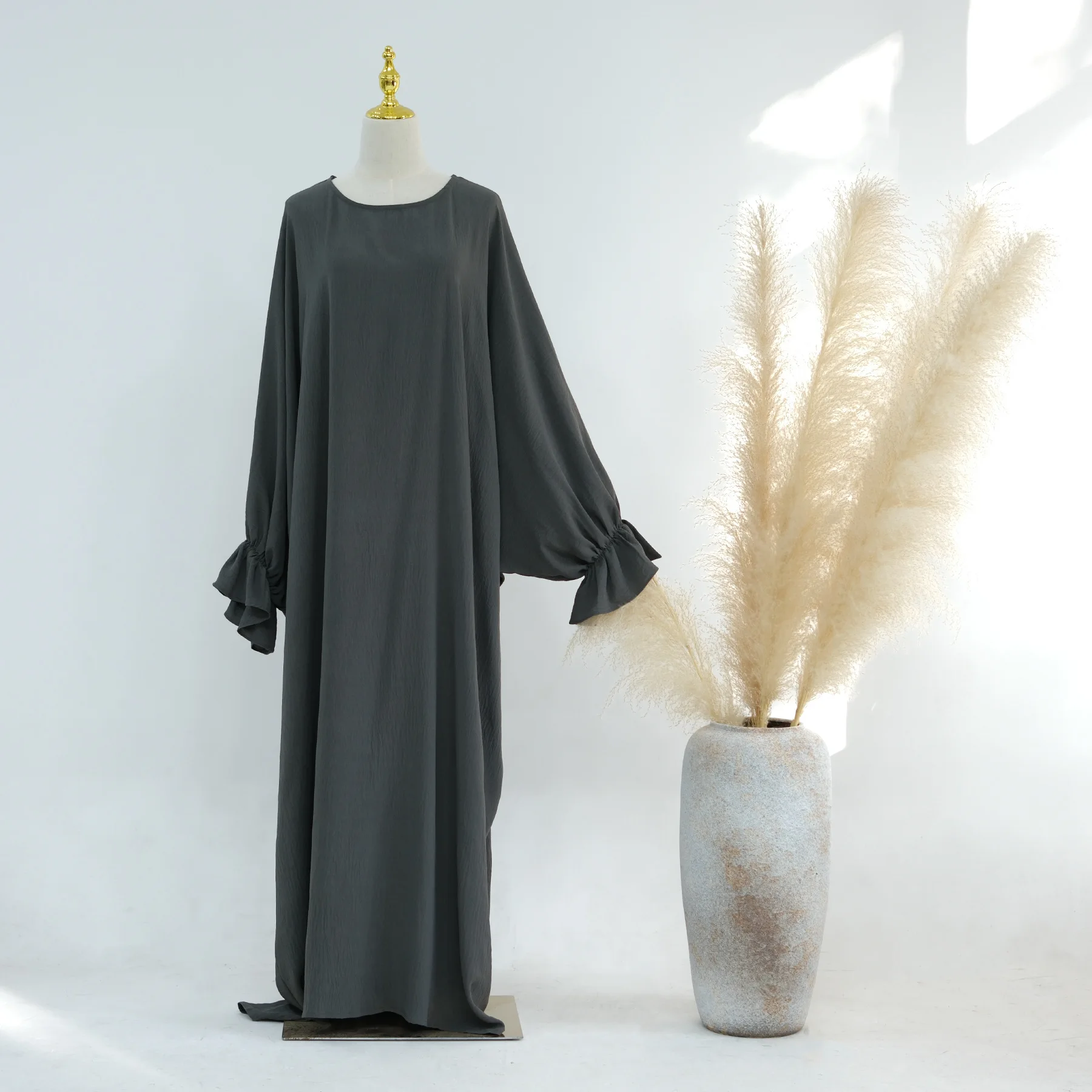Dark grey no scarf