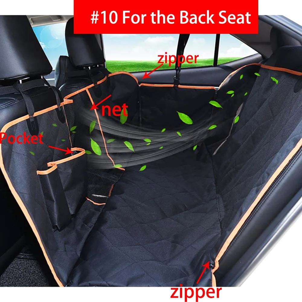 Pet Cat Seat Protector Mat Waterproof Dog Seat Cover for Car Auto Rear Nonslip Universal Safety Carrier For Outing Dogs