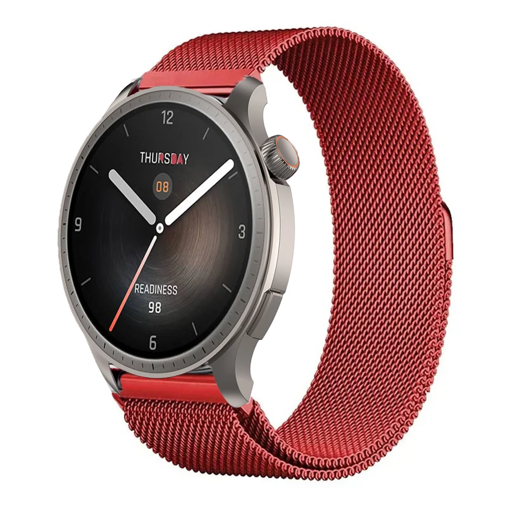 Milanese Stainless Steel Smartwatch Strap - Adjustable Mesh Wristband