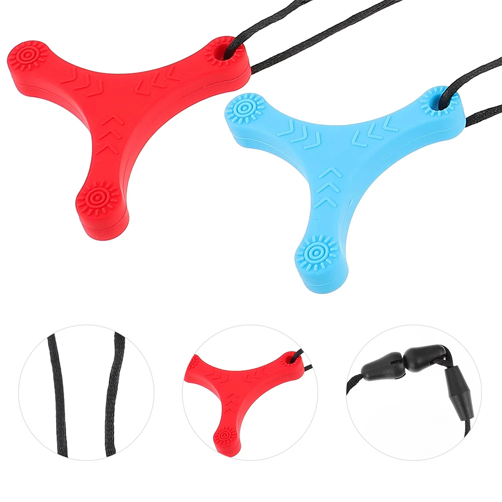 

2 Pcs Silicone Pendant Necklace Letter Pacifier Clip Beads Letters for Baby Nursing Childrens Childrens Children’s Childrens