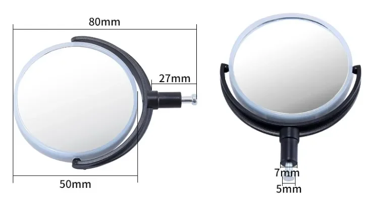Miroir Réfléchissant 360° Pour Microscope - Réflecteur Concave Et Plan Pour Observation Optimale