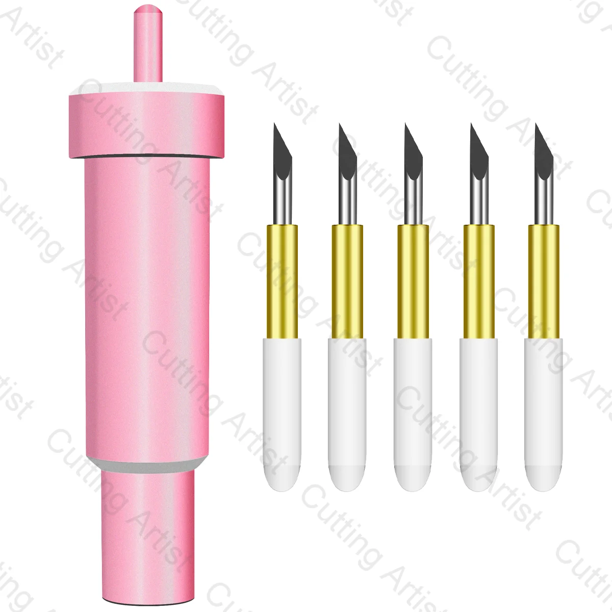 5 Pezzi Deep Point Blade + 1Pc Portautensili Per Cricut Maker 3 Housing Cricut Explore 3 Air 2