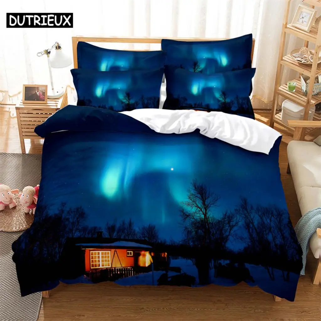 

Beauty 3D Digital Bedding Sets Home Bedclothes Super King Cover Pillowcase Comforter Textiles Bedding Set bed cover set