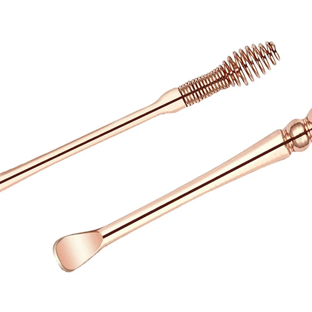 Cuillère Curette En Spirale De Nettoyage D'oreille En Acier Inoxydable Au .