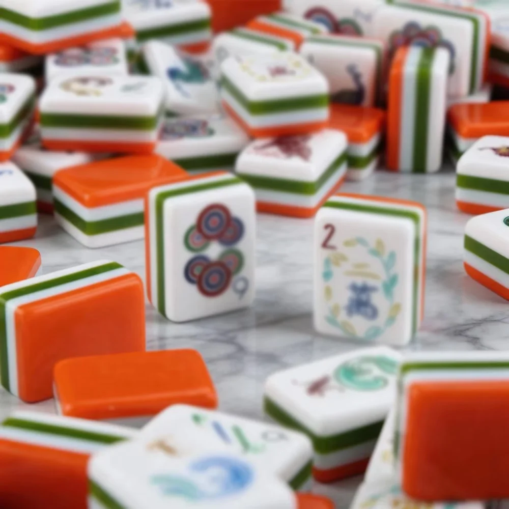 customized 4 layer american mahjong cards 160 acrylic tiles mahjong set with print vintage pattern for family party game Customized 4-Layer American Mahjong Cards 160 Acrylic Tiles Mahjong Set with Print Vintage Pattern for Family Party Game 2