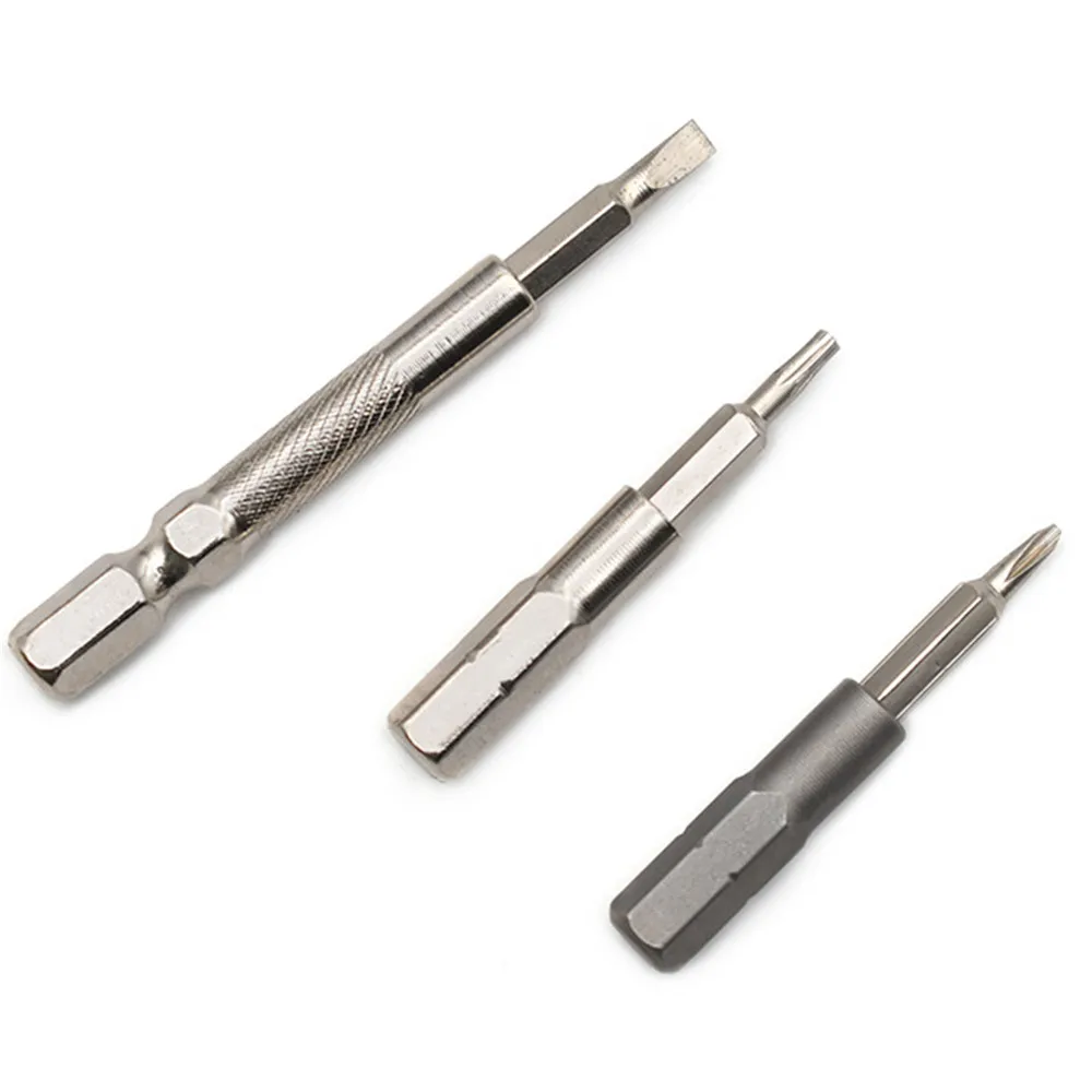 Premium 2PCS 1/4" 6.35mm Hex Shank to 4mm Hex Bit Adapter - High-Precision Converter for Precision Hex Socket Screws