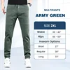 MultiPants High Stretch Multi-pocket Durable Cargo Pants Ice Silk Solid Color Waterproof High Elastic Men's Casual Daily Wear 1