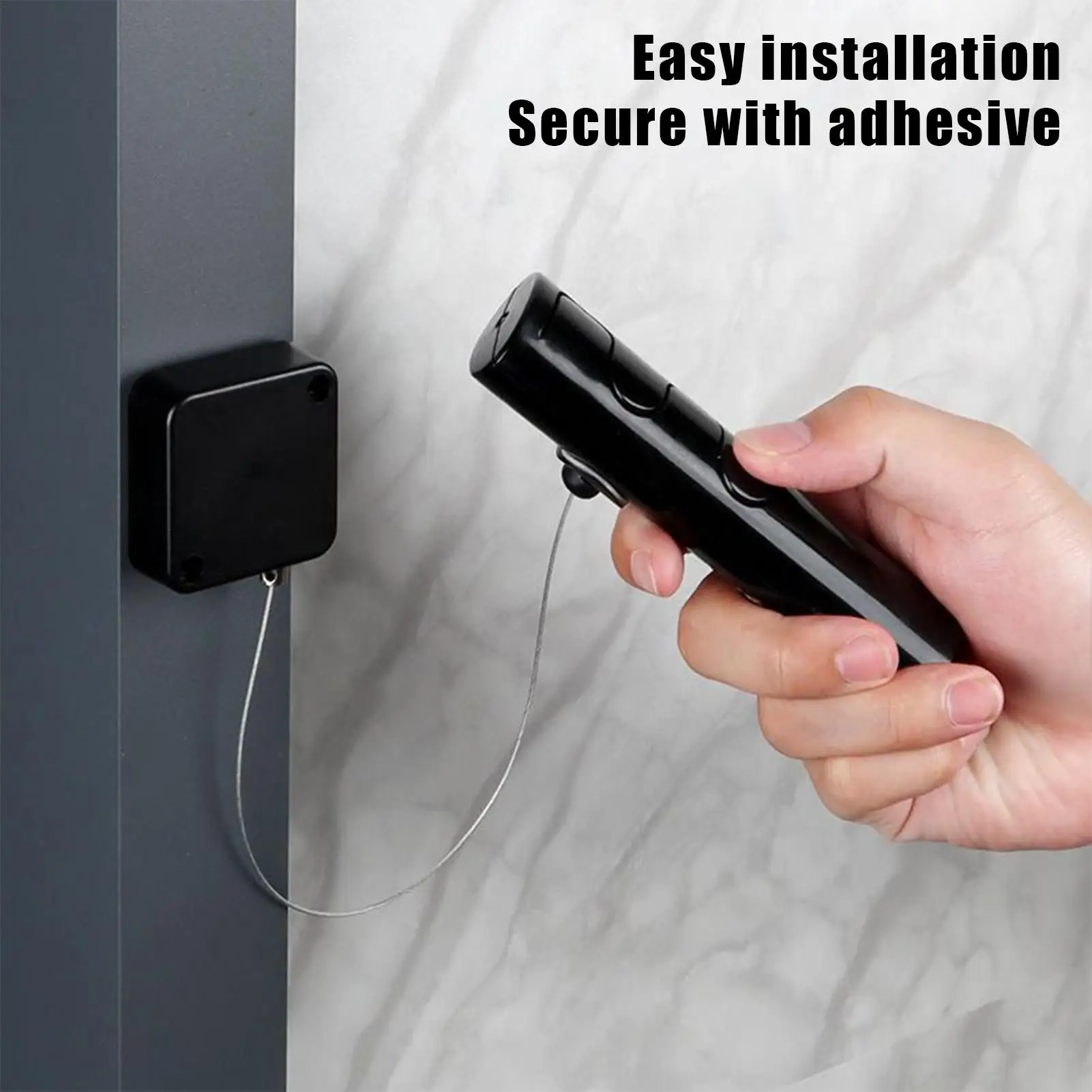 Remote Lanyard Anti-Lost Auto Telescopic String 2 Pieces Remote Control Security Cable for Home Bedroom Hotel Bedside Table