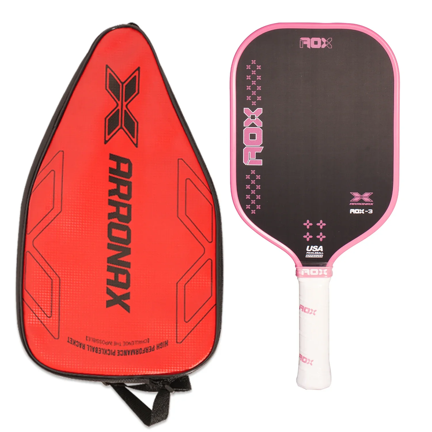16MM Pickleball Paddle Carbon Fiber Surface PP Honeycomb Core USAPA Compliant Enhanced Power Sweet Spot Anti-slip Hand Grip
