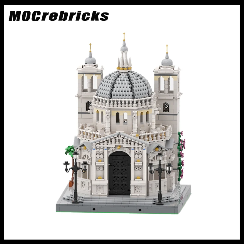 

Уличная архитектура, серия средневековых церквей, строительный блок, DIY коллекция моделей, эксперты, образовательные кирпичные игрушки, Рождество