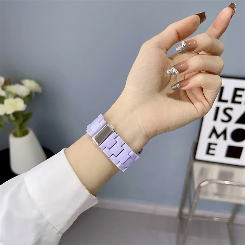 애플 워치 밴드용 시계 스트랩, 케이스, 유리, 캔디 팔찌, iwatch 울트라 2 시리즈 9 8 7 6 5 4 3 Se, 44mm, 40mm, 38mm, 42mm, 49mm, 41mm, 45mm