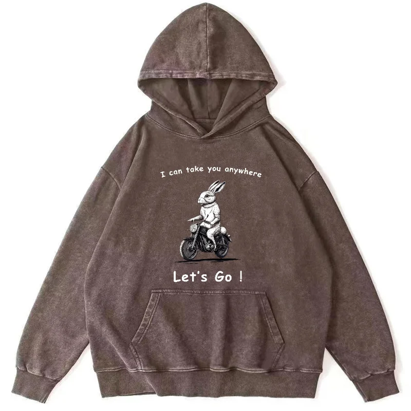 Bunny Rider Oversize Sweatshirt Women Sweatshirts for Couples One Piece Hoody Mens Hoodies Y2k Sweatshirts Man Original Brands
