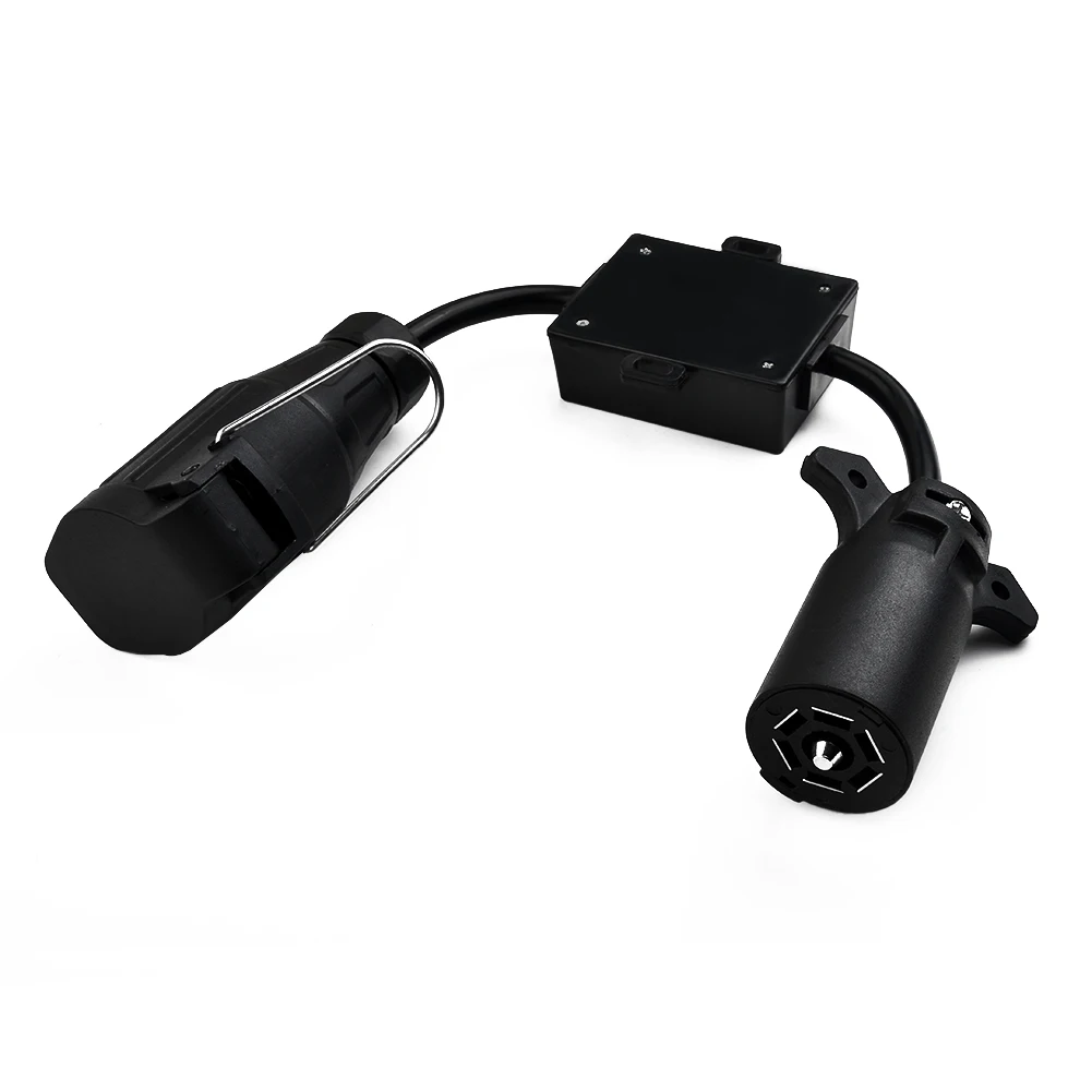 European Trailer Light Converter for US 7 way Vehicle Adapter, Practical and Reliable Solution for 13 pin Round Connector