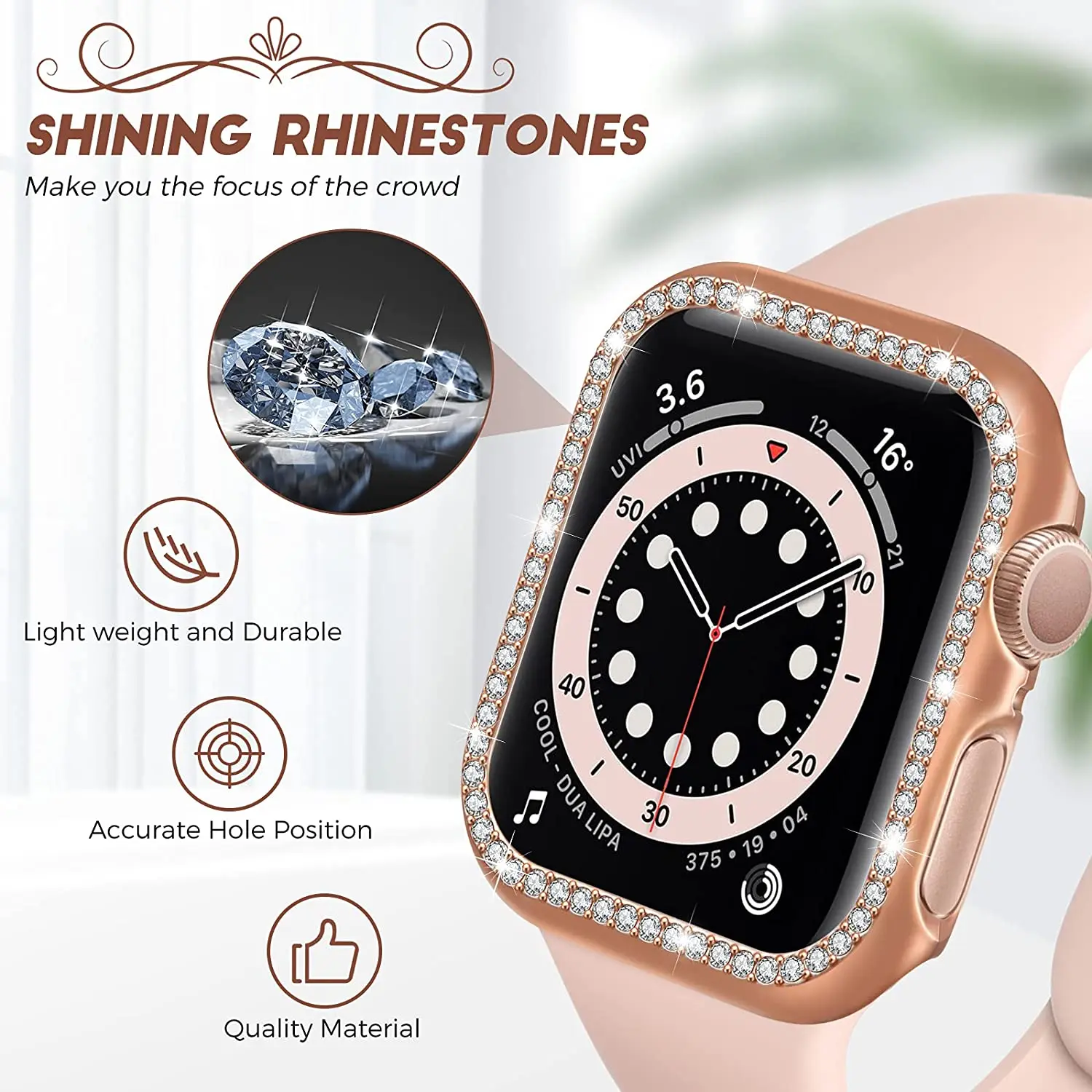 Luxury Bling Diamond Glass Cover