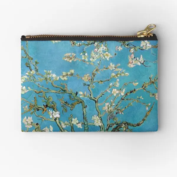 

1890 Vincent Van Gogh Almond Blossom 73 Zipper Pouches Small Wallet Men Money Women Storage Bag Packaging Socks Key Pure