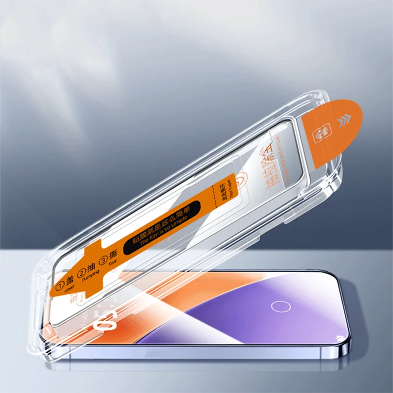 Premium Dust-Free Easy Installation Tempered Glass Screen Protector with Oleophobic Coating