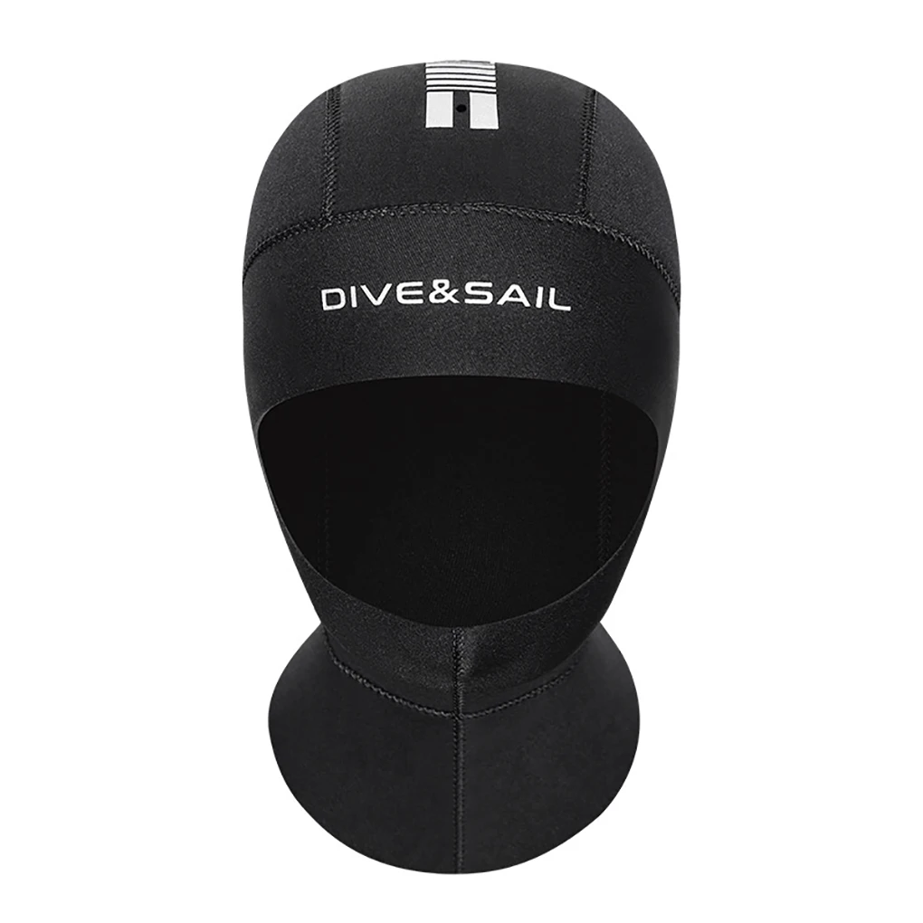 

DIVE SAIL 5MM Diving Caps Neoprene CR Super Elastic Scuba Hoodie Headgear with Shoulder Wetsuit Swim Cap for Men XL