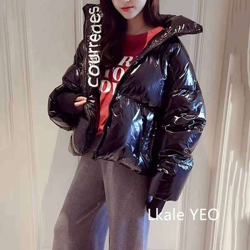 New 2025 Korean Version Unique Loose Women's Cotton Padded Outerwear Temperament Versatile Elegant Ladies Winter Parka Coat