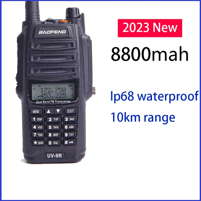 Vente 6 en 1 BAOFENG UV-9R Plus 10W VHF UHF Talkie-walkie Double