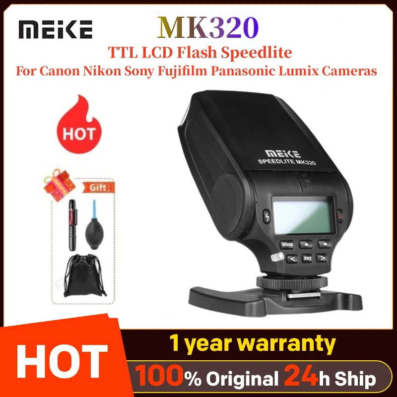 Flash Godox Canon Battery Grip Sony A7III Meike MK-320C TTL Flash