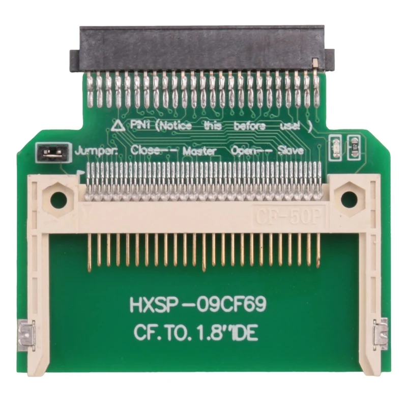 

Cf Merory Card Compact Flash To 50Pin 1.8" Ide Hard Drive Ssd Adapter