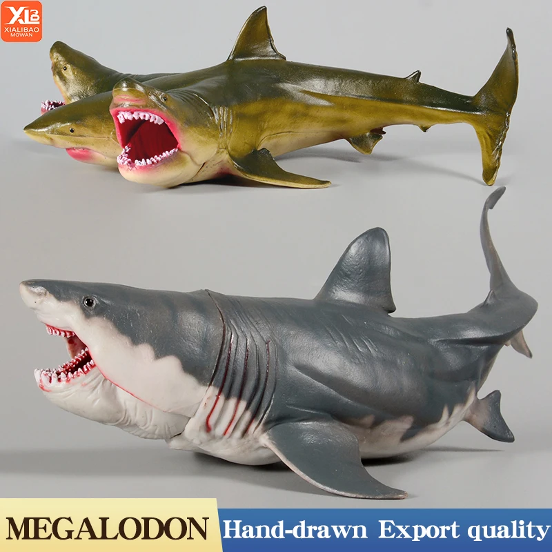 Marine Sea Overlord 3-Headed Shark Action Figure - Ocean Adventure PVC Toy