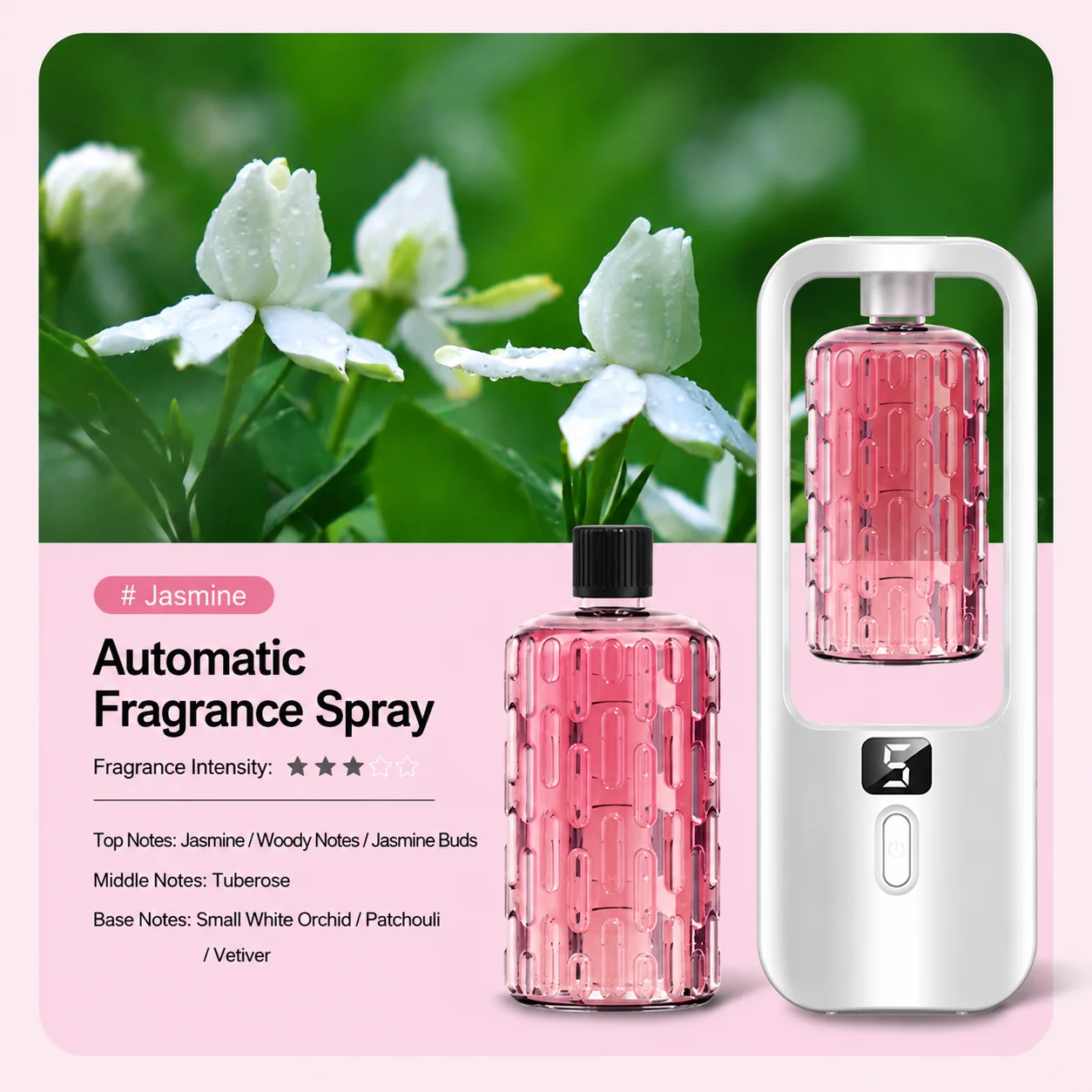 Compact Wall-Mounted Electric Aroma Diffuser with Essential Oil Fragrance Spray