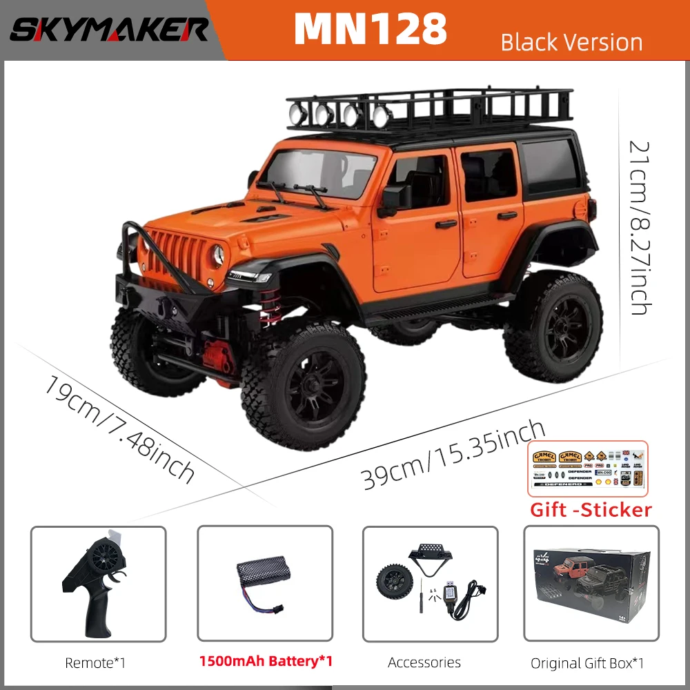 【社畜Gamer】MN128 1/12 RC ジープ ラングラー ブラック Amazon.com: MN 128 Black RTR 1/12 Scale RC Remote Control